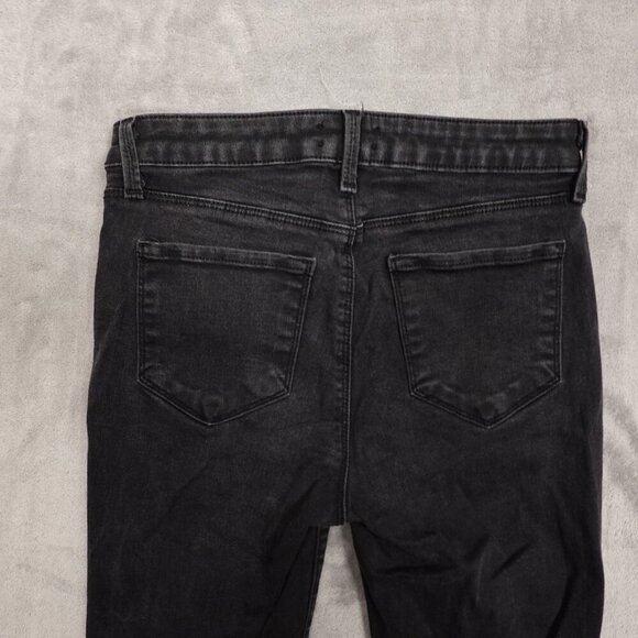 L'agence jeans Margot skinny high rise‎ women's 26 black distressed - Picture 10 of 14